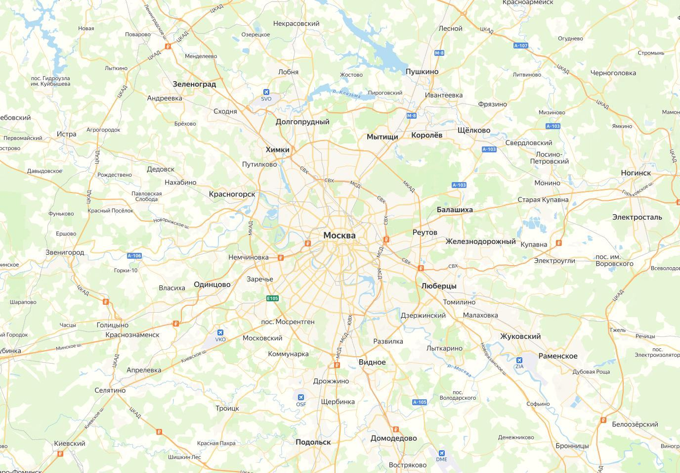Карта парков doaflip в Москве