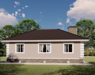 Планировка МД-100 Монолитный дом Вегария, 100 м²