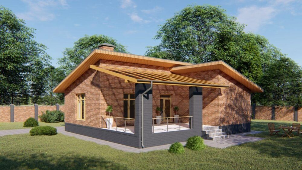 Планировка МД-87 Монолитный дом Вивер, 87 м²