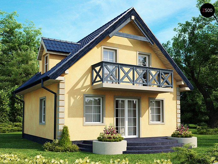 АРБ-108 Дом из арболита Ветрил, 108 м²