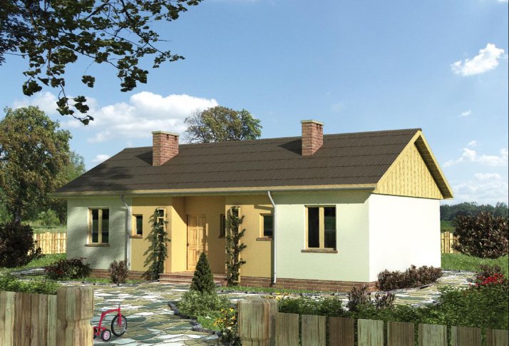 АРБ-97 Дом из арболита Галакт, 97 м²
