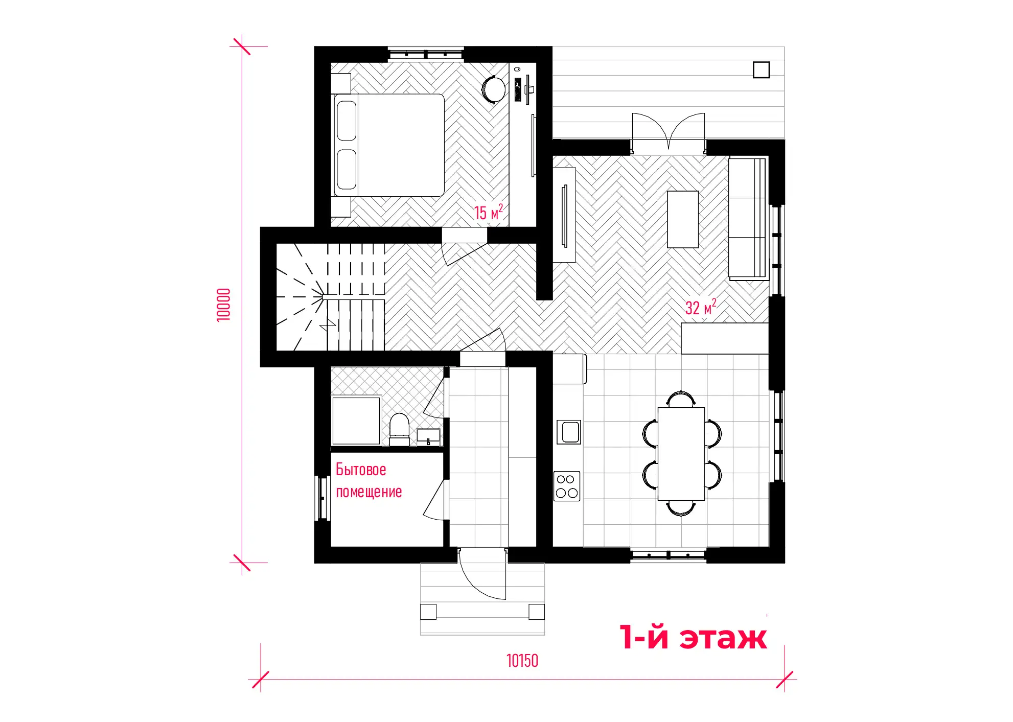 Планировка ПСБ-143 Дом из полистиролбетона Доборо, 143 м²