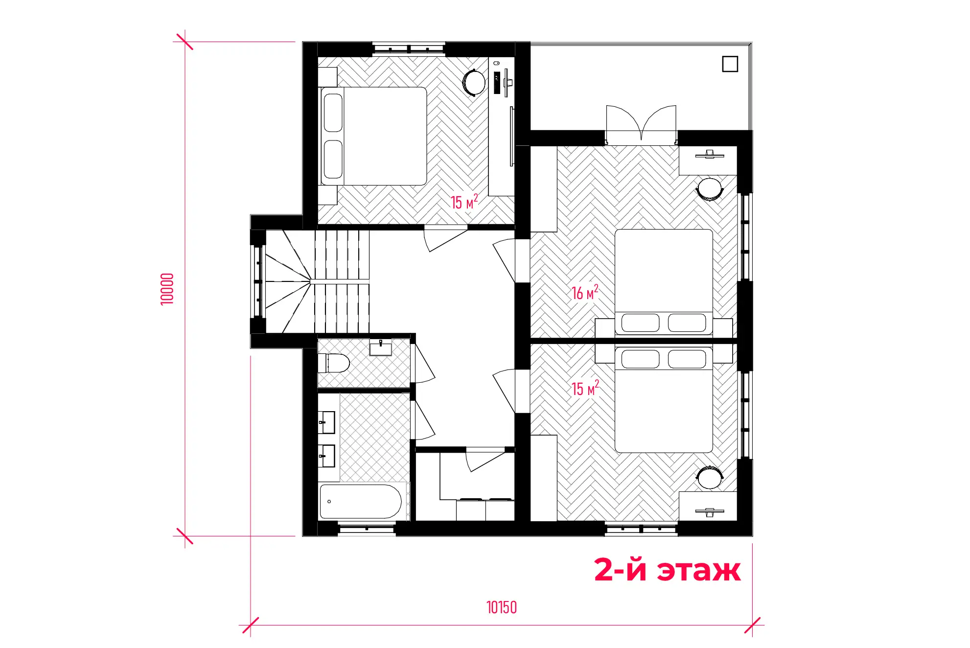Планировка ПСБ-143 Дом из полистиролбетона Доборо, 143 м²