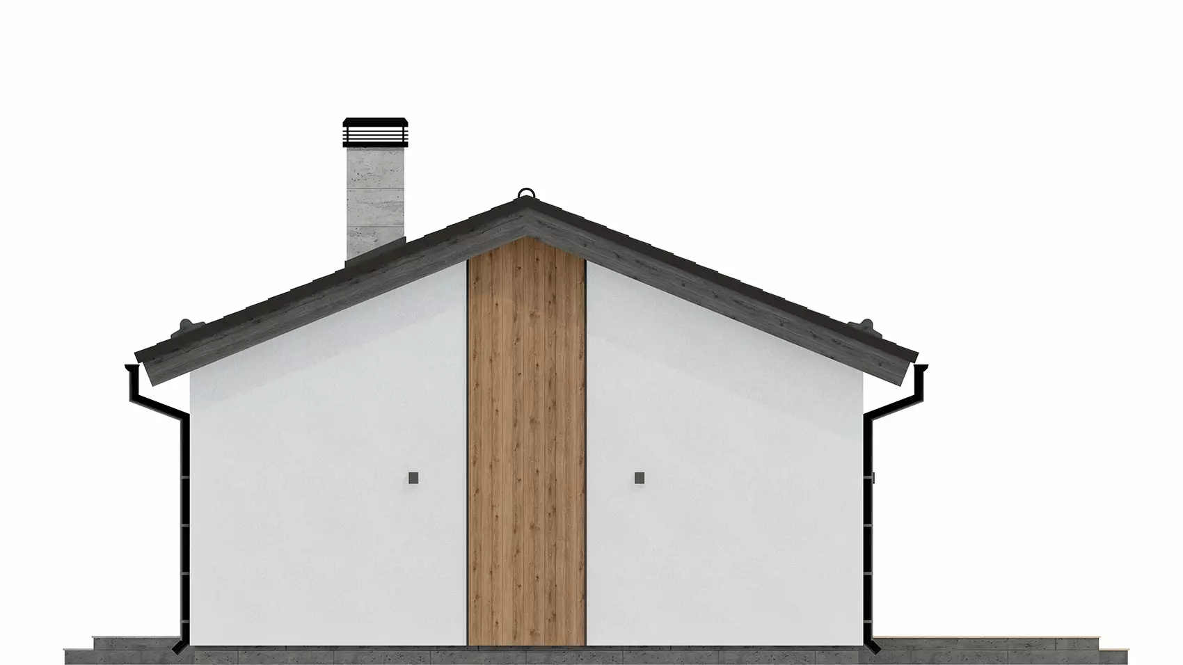 Планировка ТК-63 Дом из тёплой керамики Моретто, 63 м²