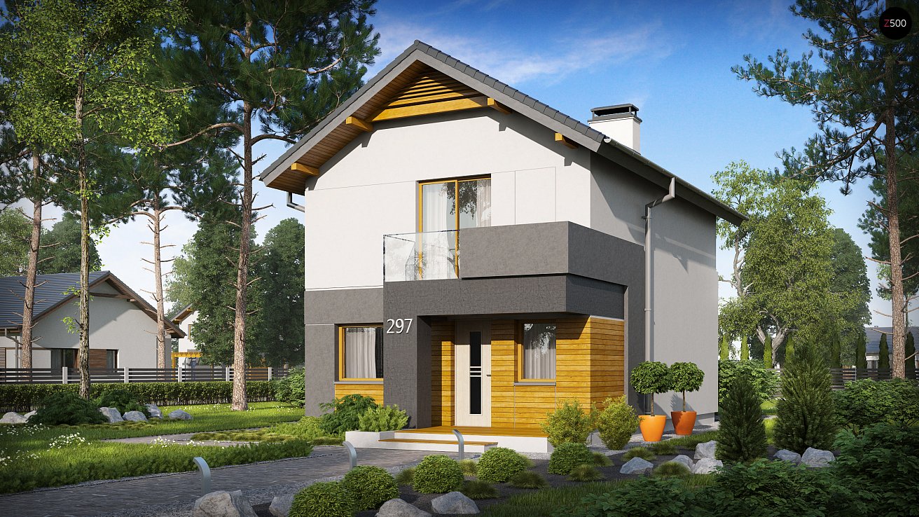 Планировка АРБ-129 Дом из арболита Лачник, 129 м²
