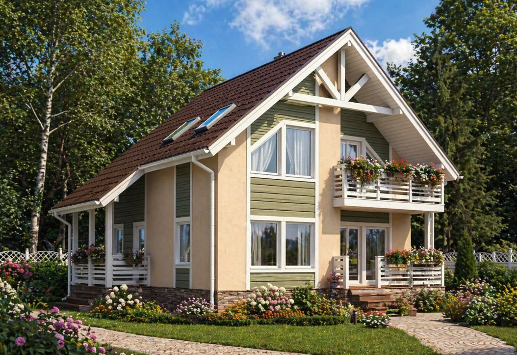 Планировка ТД-136 Дом из теплоблоков Варион, 136 м²