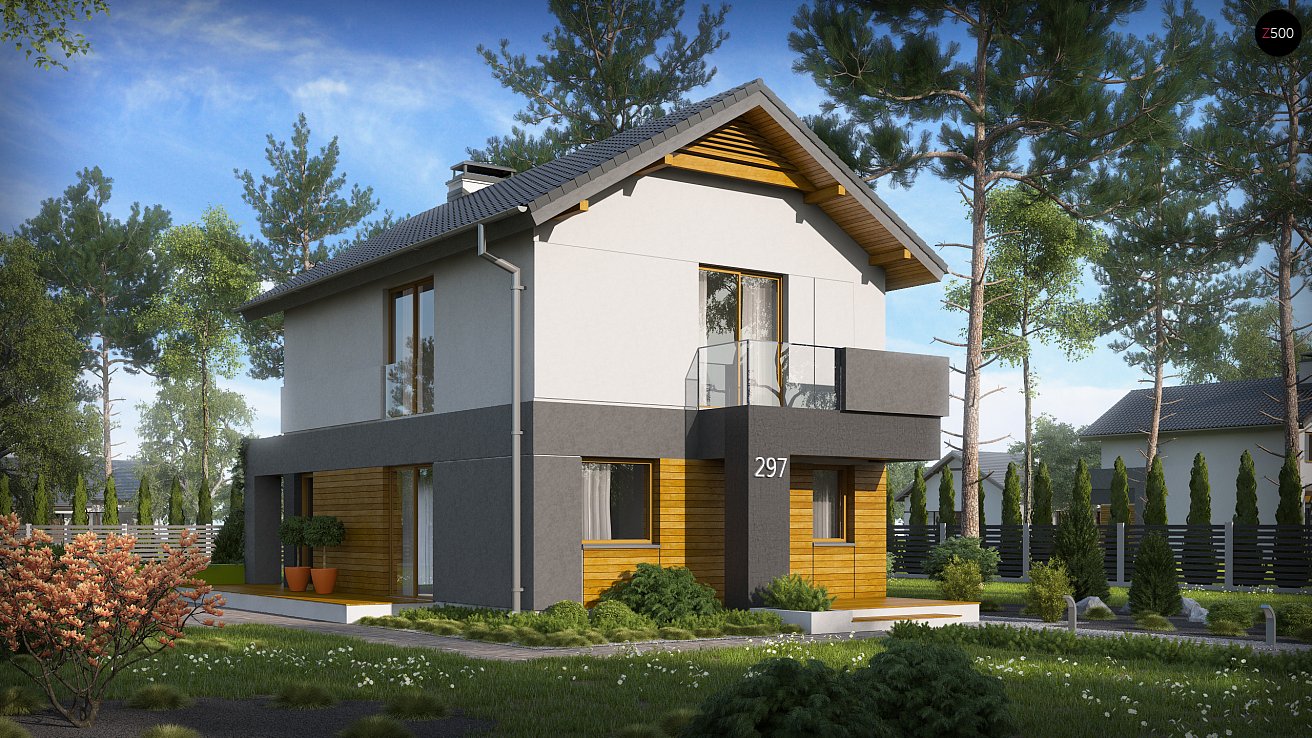Планировка АРБ-129 Дом из арболита Лачник, 129 м²