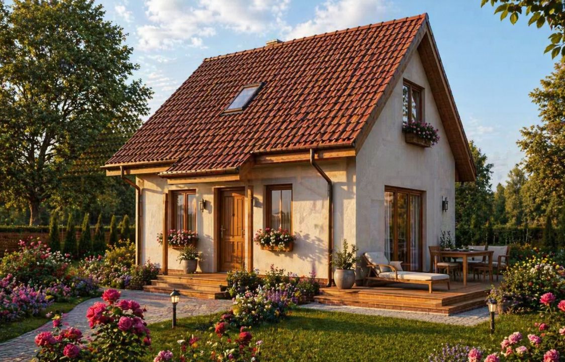 КБ-65 Дома из керамзитобетона Галактис, 65 м²