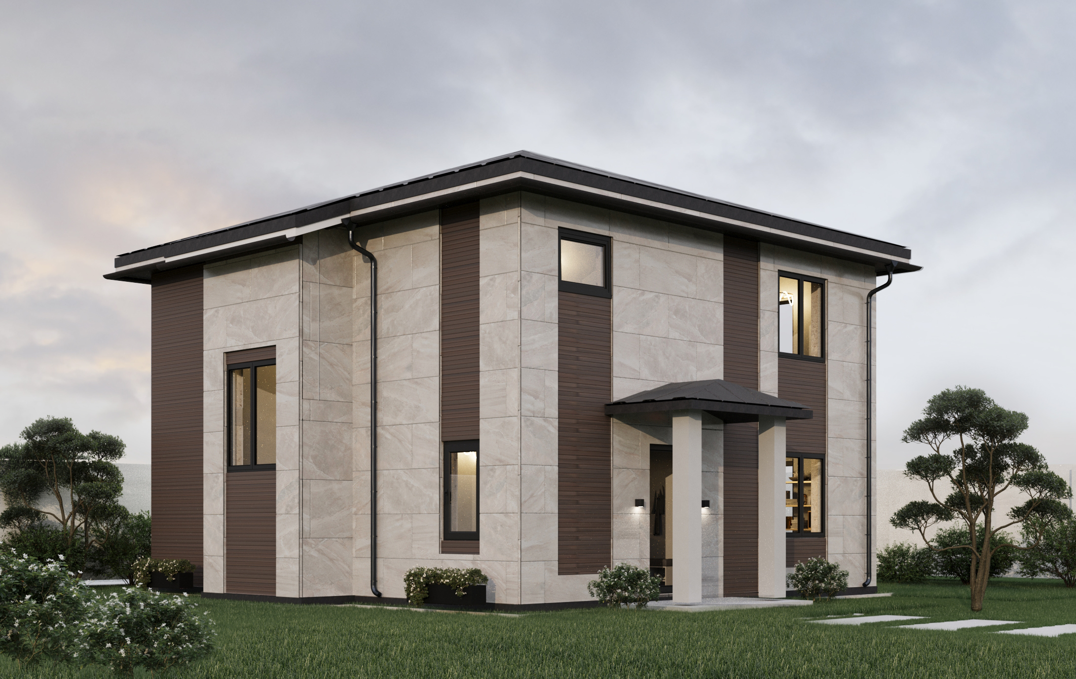 Планировка ПСБ-143 Дом из полистиролбетона Доборо, 143 м²