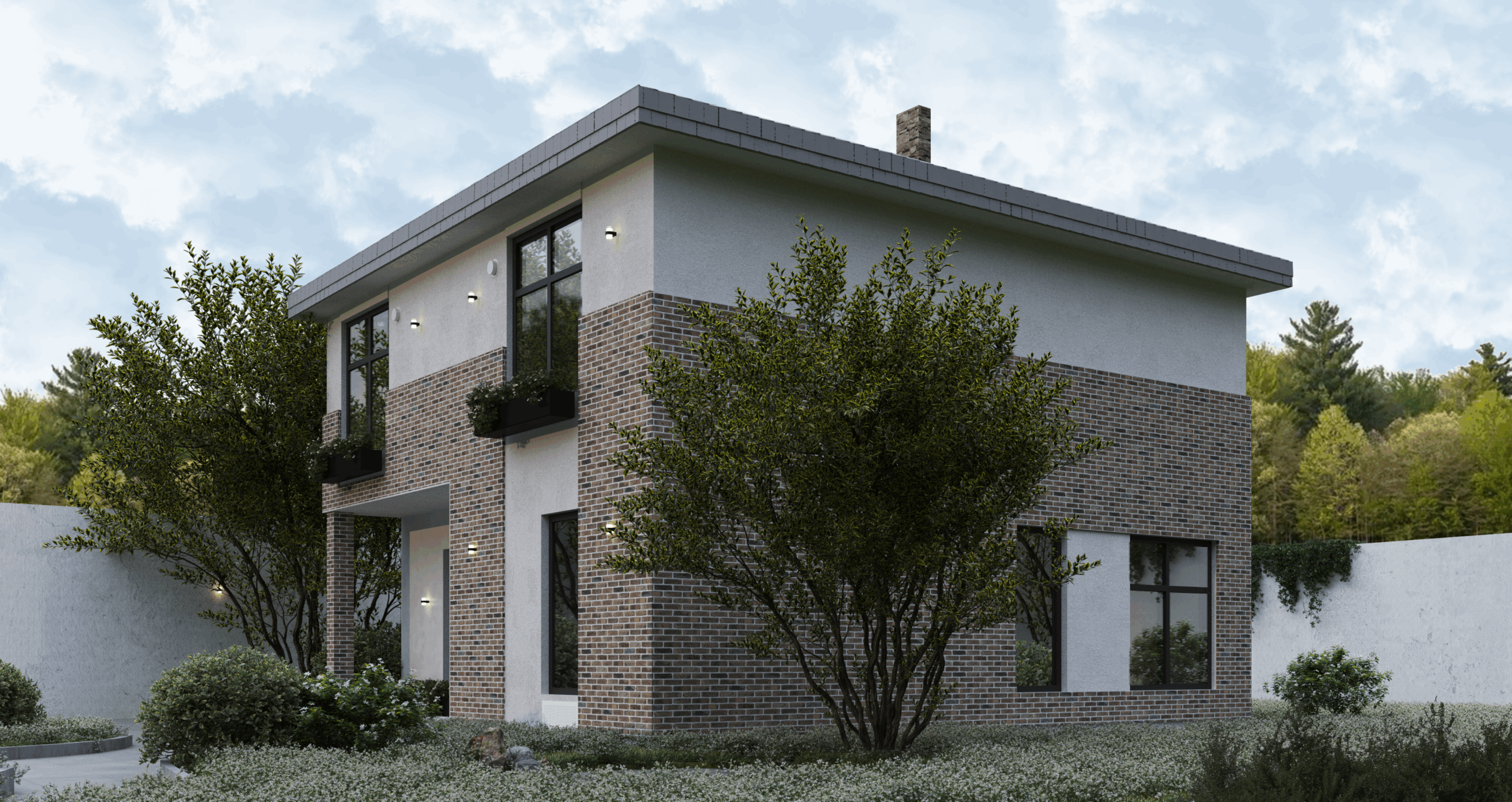 Планировка ПСБ-137 Дом из полистиролбетона Сверк, 137 м²
