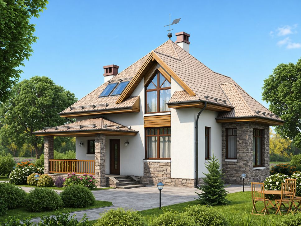 КД-96 Дом из камня Неотерра, 96 м.кв.