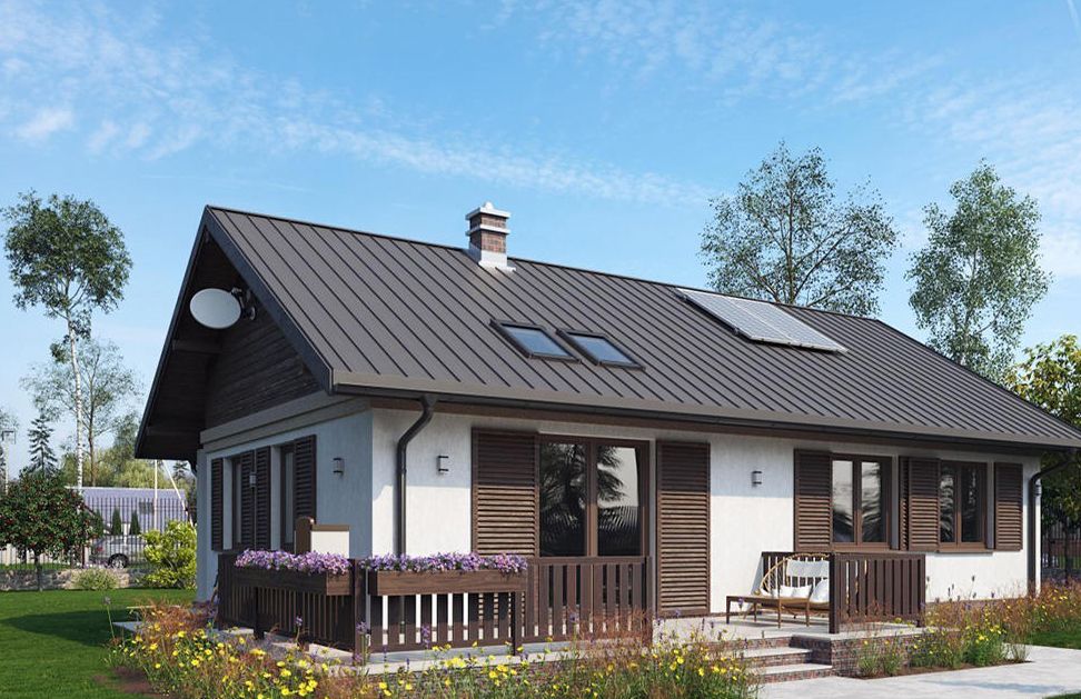 КОМБ-85 Комбинированный дом Кряш, 85 м²