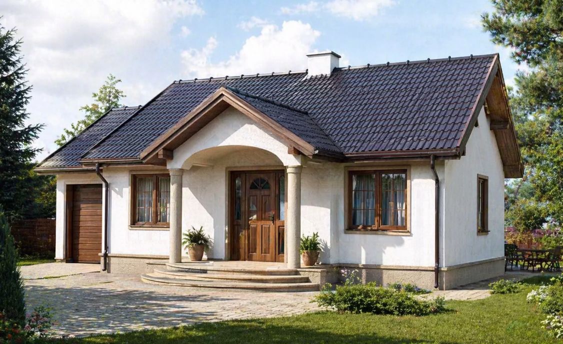 ГС-98 Дом из газосиликатных блоков Касариум, 98 м.кв.