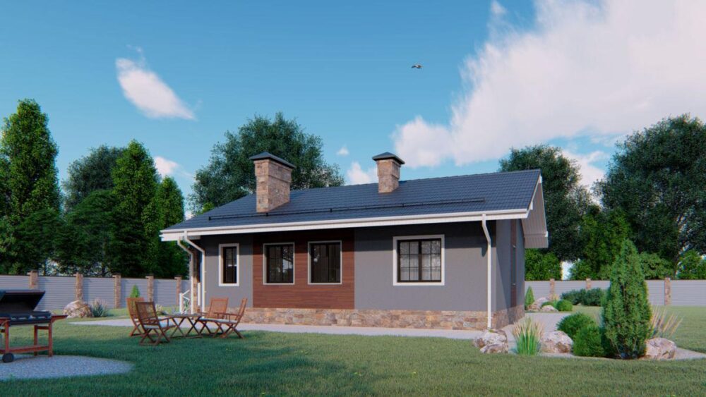 Планировка МД-89 Монолитный дом Кипер, 89 м²