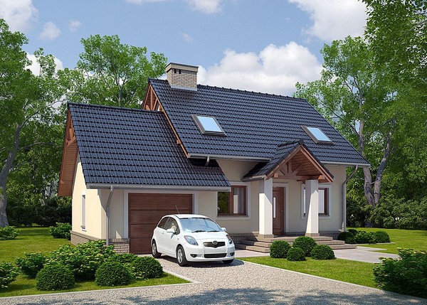 ТД-89 Дом из теплоблоков Аурикс, 89 м²