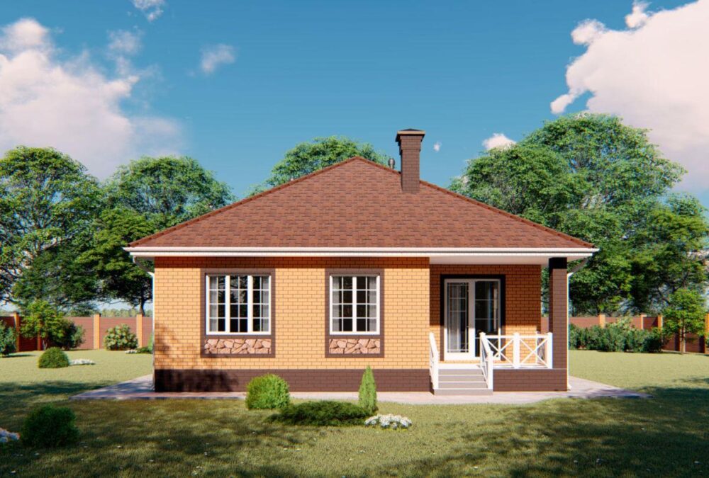 Планировка МД-98 Монолитный дом Сактай, 98 м²