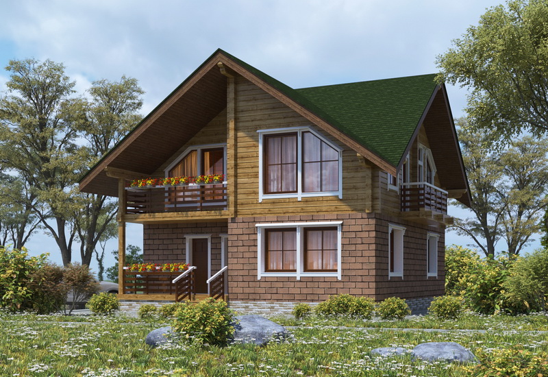 Планировка КОМБ-176 Комбинированный дом Трополь, 176 м²