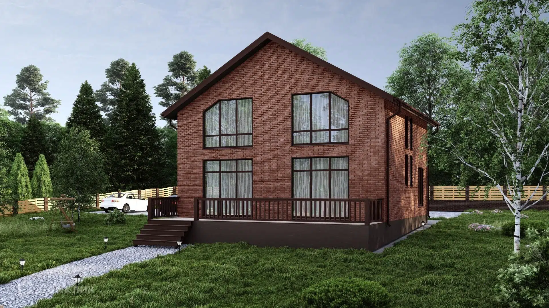Планировка ГС-170 Дом Копилино, газосиликатные блоки, 170 м.кв.
