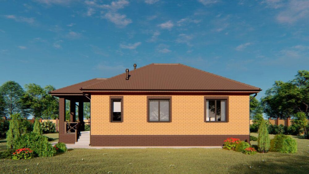 Планировка МД-87 Монолитный дом Ромеда, 87 м²