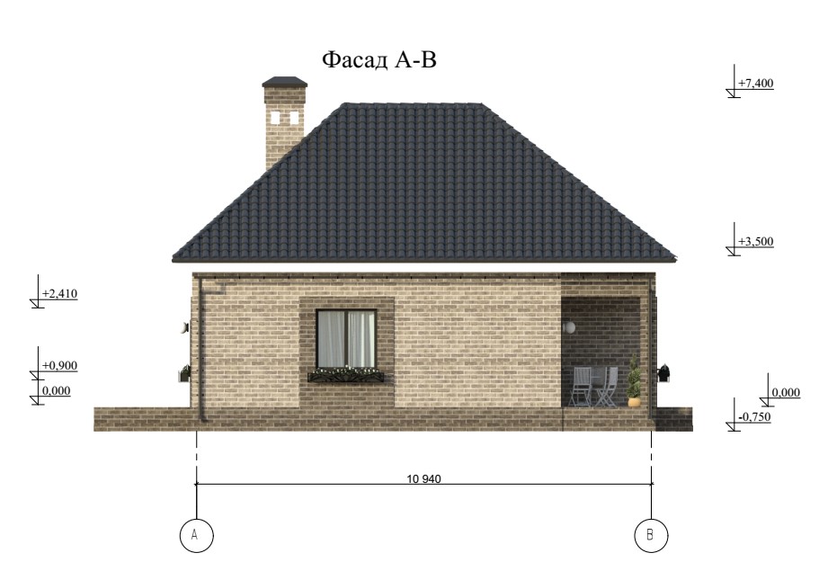 Планировка КД-97 Кирпичный дом Файнги, 97,25 кв.м
