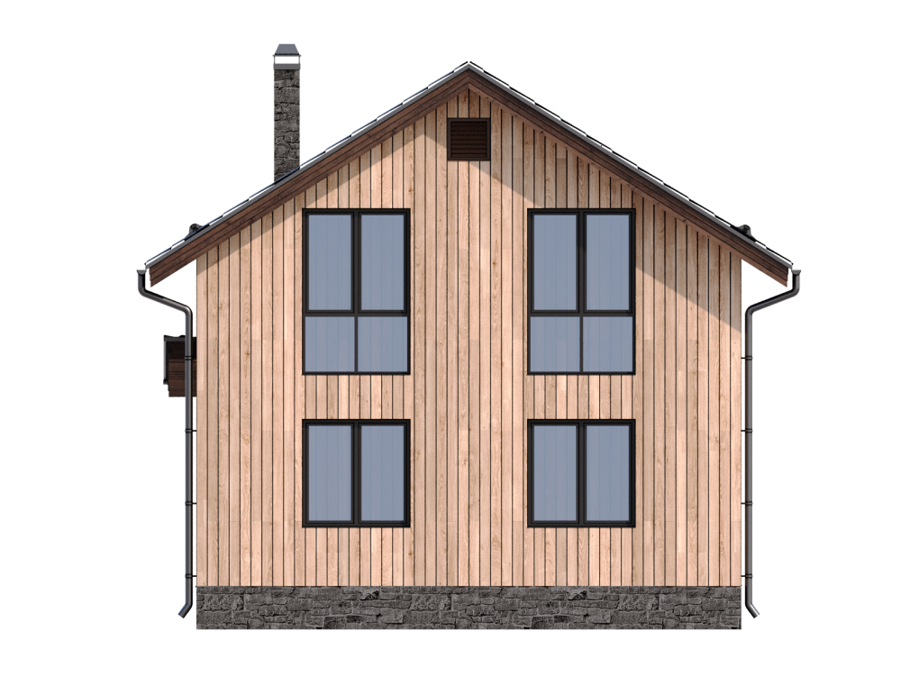 Планировка ГБ-107 Дом из газобетона Темпилин, 107 м.кв.