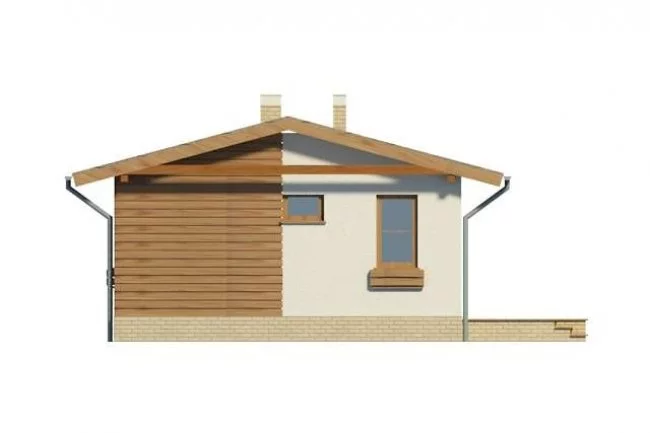 Планировка ПБ-46 Дом из пеноблока Волше, 46 м²