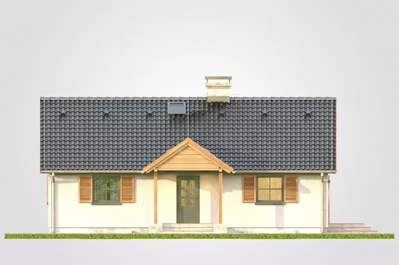 Планировка КД-73 Дом из кирпича Зобраме, 73.3 м.кв.