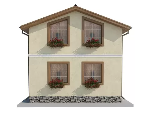 Планировка БД-63 Дом из блоков Бойяна, 63 м²