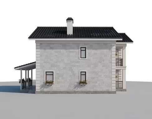 Планировка БД-139 Дом из блоков Люмисфера, 139 м²