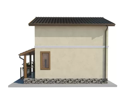 Планировка БД-63 Дом из блоков Бойяна, 63 м²