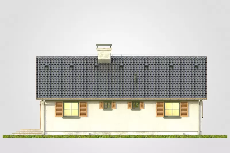 Планировка КД-73 Дом из кирпича Зобраме, 73.3 м.кв.