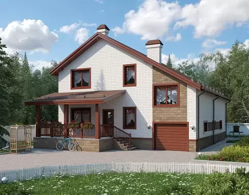 КД-268 Дом из кирпича Сивинья, 268.4 м.кв.
