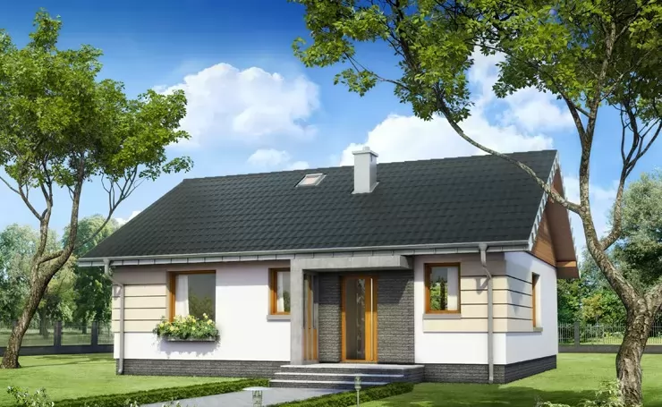 КД-76 Дом из кирпича Клонг, 76.2 м.кв.