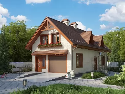 КД-88 Дом из кирпича Олунер, 88.67 м.кв.