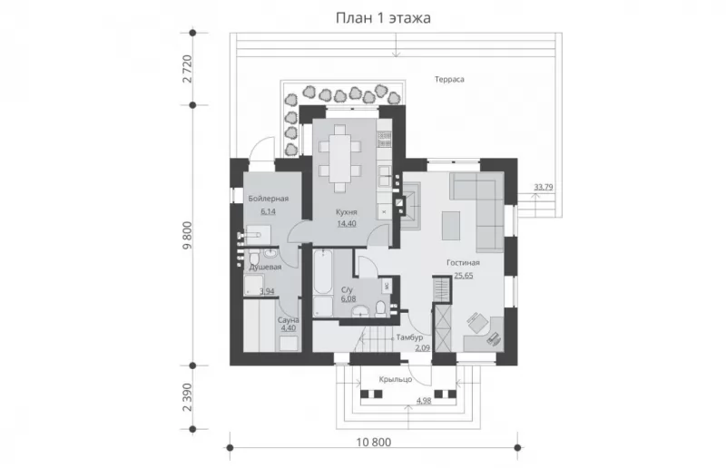 Планировка КД-137 Дом из кирпича Унда, 137.51 м.кв.