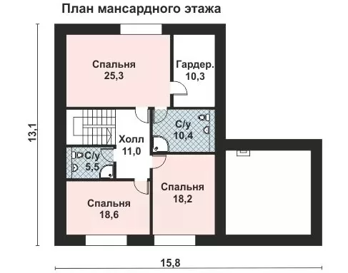 Планировка КД-209 Дом из кирпича Кривстон, 209.6 м.кв.