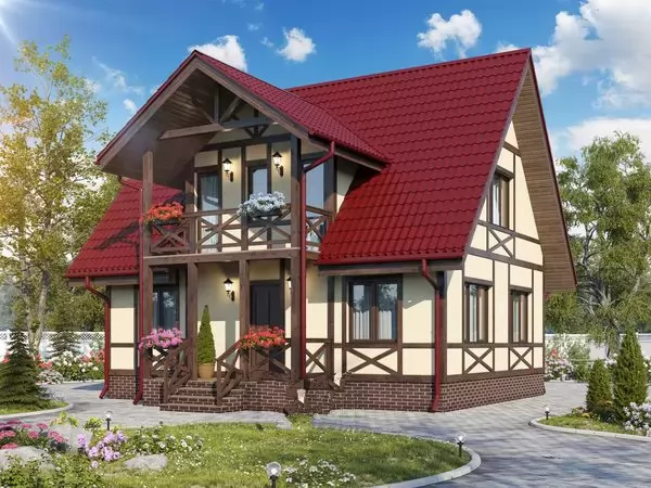 КД-94 Дом из кирпича Бертута, 94.42 м.кв.
