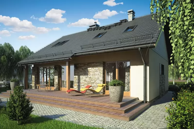 Планировка КД-112 Дом из кирпича Хидрун, 112.4 м.кв.