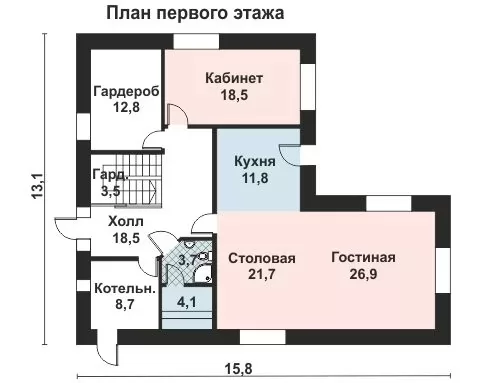 Планировка КД-209 Дом из кирпича Кривстон, 209.6 м.кв.