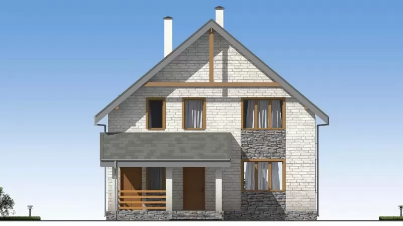 Планировка КД-116 Дом из кирпича Клеково, 116.33 м.кв.