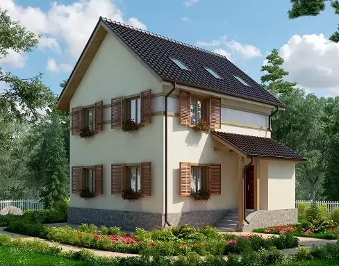 КД-132 Дом из кирпича Футме, 132.2 м.кв.
