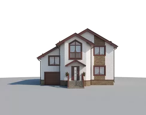 Планировка КД-268 Дом из кирпича Сивинья, 268.4 м.кв.