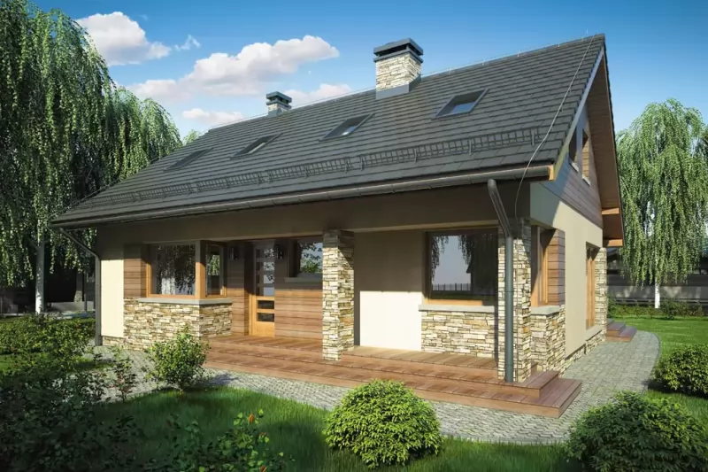 Планировка КД-112 Дом из кирпича Хидрун, 112.4 м.кв.