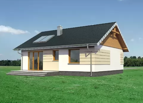 Планировка КД-76 Дом из кирпича Клонг, 76.2 м.кв.