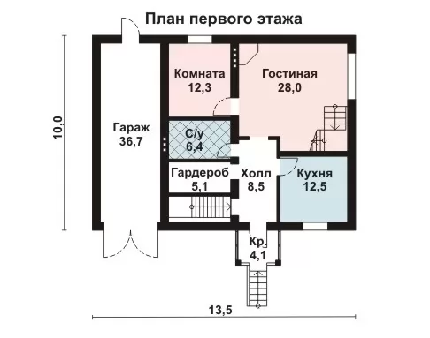 Планировка КД-257 Дом из кирпича Стефан, 257 м.кв.