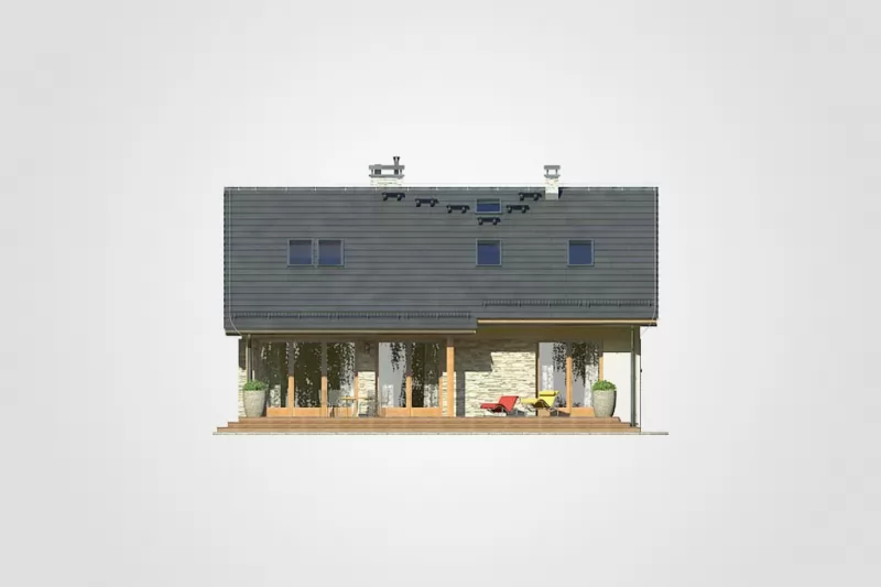 Планировка КД-112 Дом из кирпича Хидрун, 112.4 м.кв.