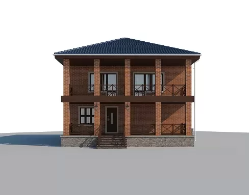Планировка КД-215 Дом из кирпича Юниона, 215.9 м.кв.