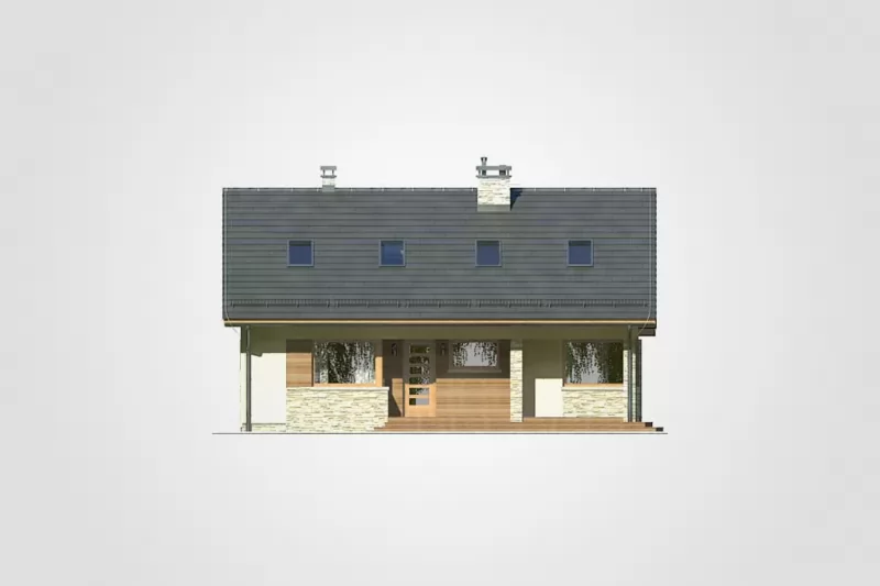 Планировка КД-112 Дом из кирпича Хидрун, 112.4 м.кв.