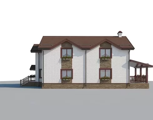 Планировка КД-268 Дом из кирпича Сивинья, 268.4 м.кв.