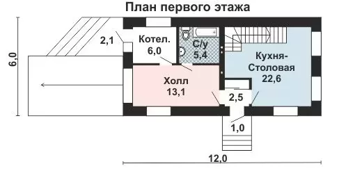 Планировка КД-88 Дом из кирпича Олунер, 88.67 м.кв.